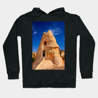 The peculiar church of El Nazar in Cappadocia Hoodie